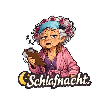 Tired Gute Nacht Sticker