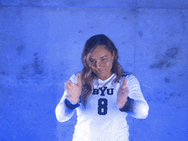Ncaa Volleyball Sport GIF by BYU Cougars