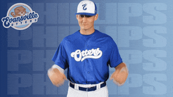 Baseball Flexing GIF by Evansville Otters