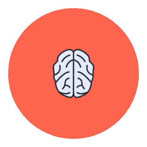Brain Thoughts Sticker