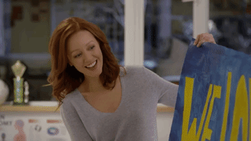 lindy booth laughing GIF by Hallmark Channel