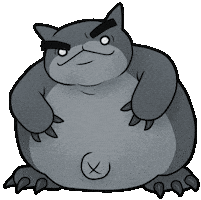 Fat Cat Tina Sticker