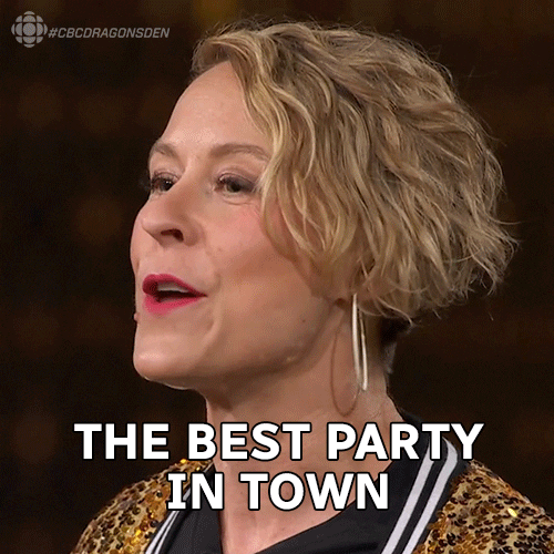 Dragons Den Party GIF by CBC