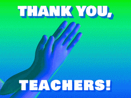Teacher Appreciation Day Thank You GIF by GIPHY Studios Originals