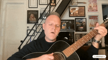 Acoustic Guitar Singing GIF by TalkShopLive