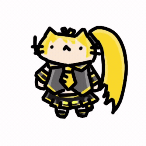 Cat ねる GIF