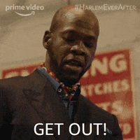 Get Out Leave GIF by Harlem