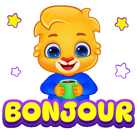 Good Morning Hello Sticker by Lucas and Friends by RV AppStudios