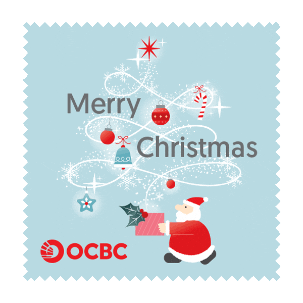 Santa Sticker by OCBC Bank