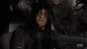 the walking dead smoking zombie zombies norman reedus