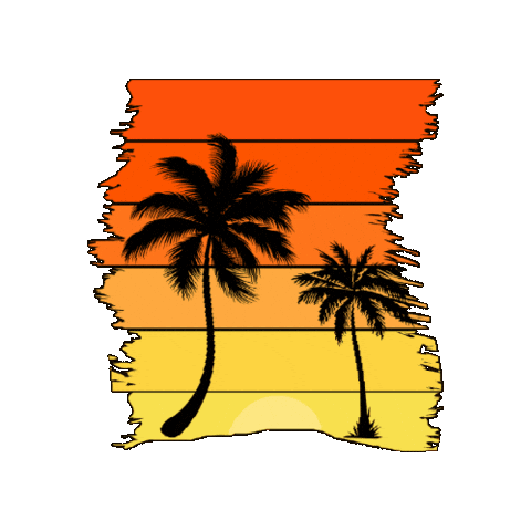 Tropical Island Wave Sticker by Curacao FTW