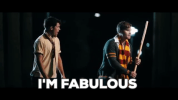 ProudGryffindor lol harry potter falling fabulous GIF