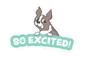 So Excited Dog Sticker by Simon Says Stamp