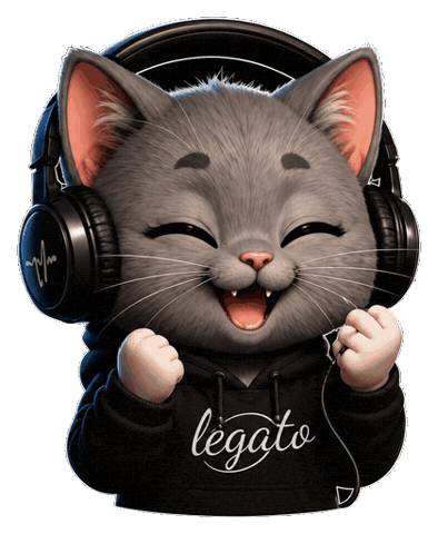 Cat Musica Sticker by Estúdio Legato