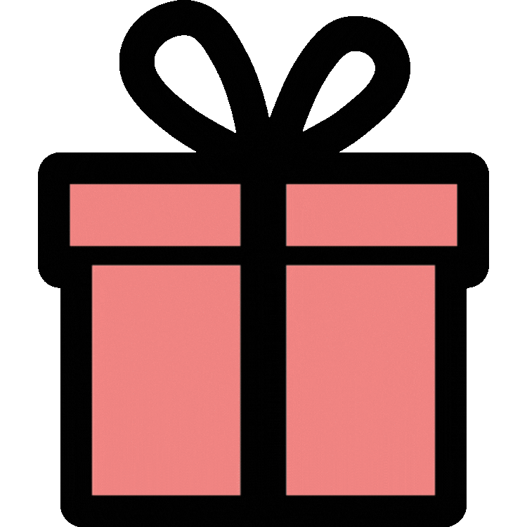 Cadeautje Sticker by Inpakken & Weggeven