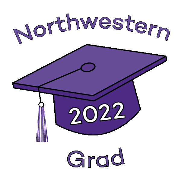 Graduation Sticker by Northwestern University