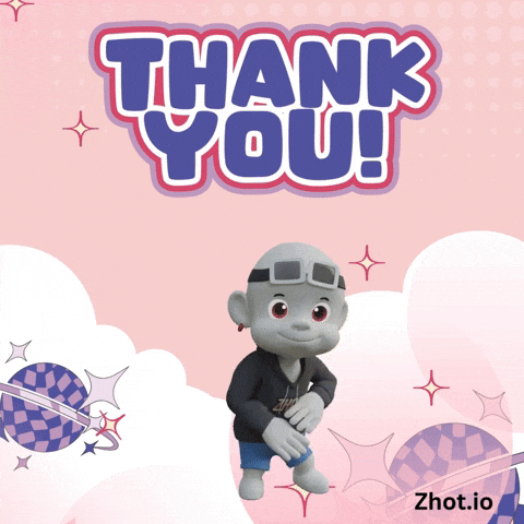 Thanks Thank You GIF by Zhot
