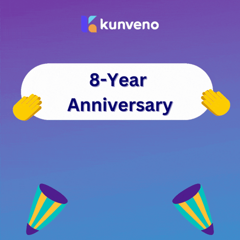 Eight Years Congratulations GIF by Kunveno