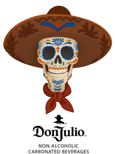 Day Of The Dead Skull Sticker By Fighter Gif