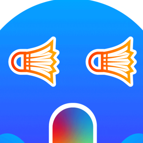 Shocked Rainbow GIF by TotalEnergiesxBadminton