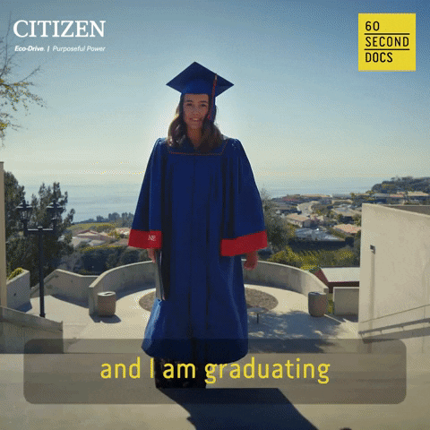 Citizen Watch Graduation GIF by 60 Second Docs