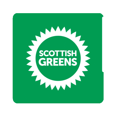 Logo Vote Green Sticker by Scottish Greens