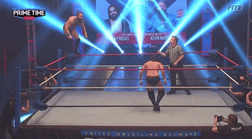Catch Me Jump GIF by United Wrestling Network