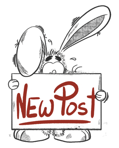 New Post Rabbit Sticker