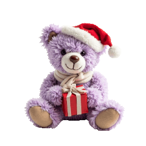 Teddy Bears Christmas Sticker