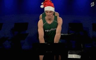 Excited Santa Hat GIF by Peloton