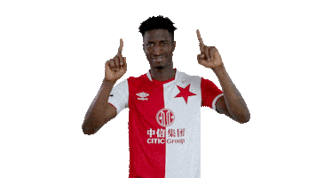 Slavia Football Point Up Sticker By Sk Slavia Praha