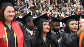 y and proud guins to grads GIF