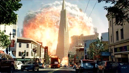 Image result for nuclear explosion in city gif