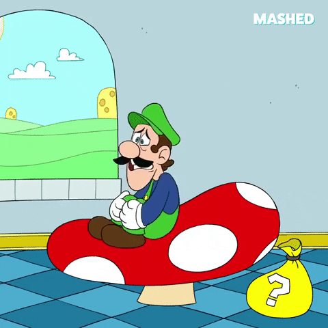 Scared Super Mario GIF by Mashed
