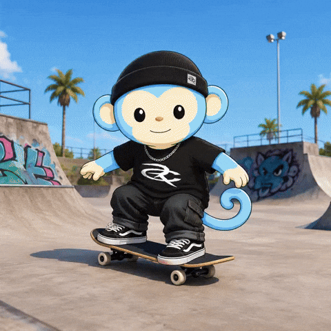 Monkey Skateboard GIF by Respective