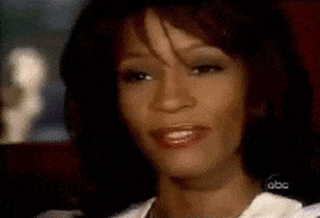 whitney houston smile GIF
