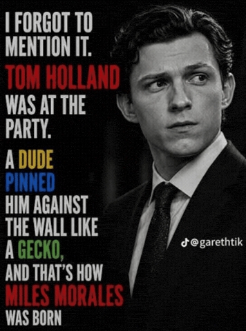 Tom Holland Gecko GIF