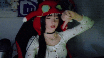 Beautiful Girl Thumbs Down GIF