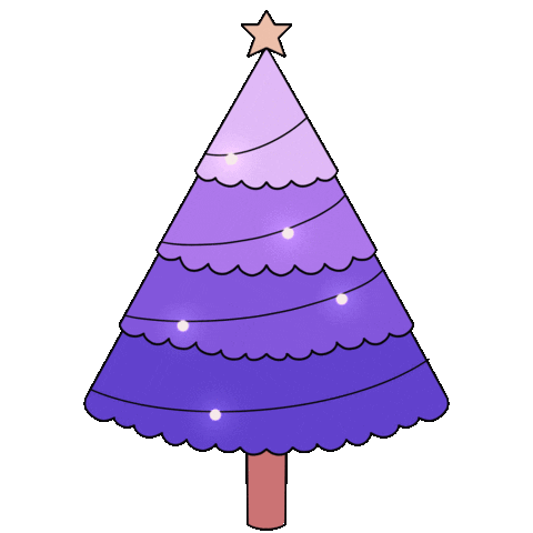 Happy Christmas Tree Sticker