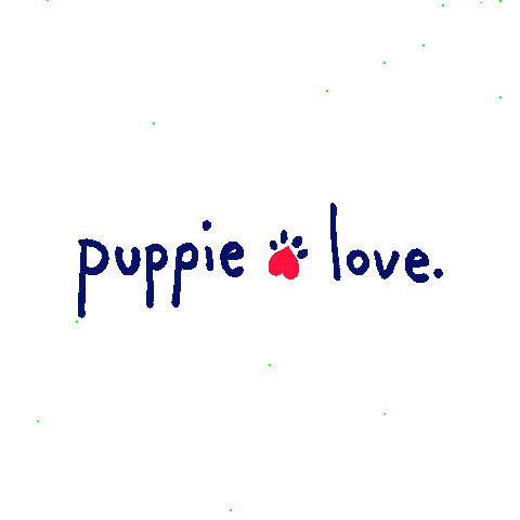 Puppie Love Brand Sticker