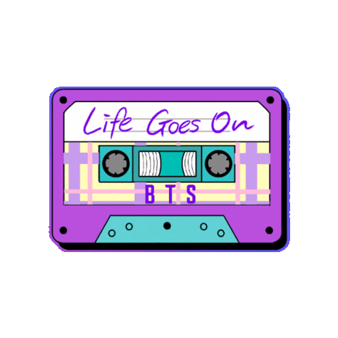 Life Goes On Cassette Tape Sticker