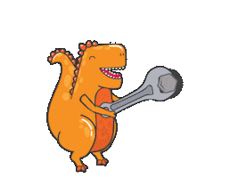 Tighten T-Rex Sticker by REV Robotics