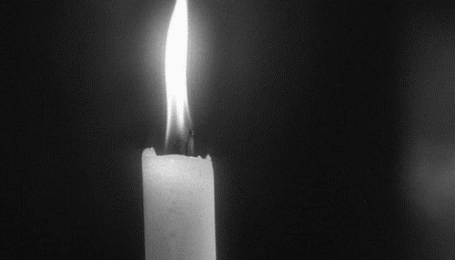 candle being blown out