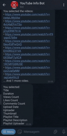 Bot start command playlist demo 2