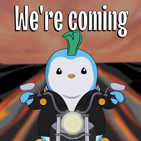 Coming See Ya GIF by Pudgy Penguins