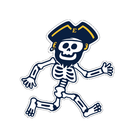 Blue And Gold Halloween Sticker by ETSU