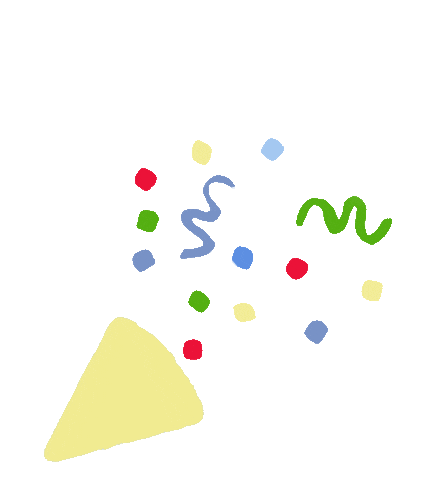 Celebrating Happy Birthday Sticker by The Beaufort Bonnet Company