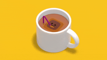 castlescreate drink tea breakfast cup GIF