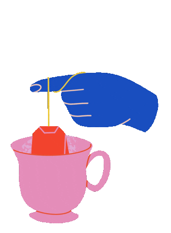 Cup Of Tea Illustration Sticker