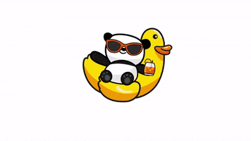 Holiday Swimming GIF by The Cheeky Panda
